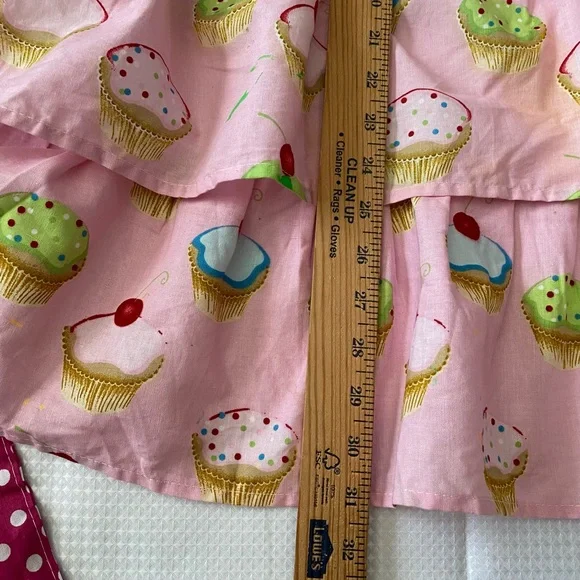Gourmet Club Pink Cupcake Layered Apron